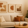 5 Interior Styles That Look Amazing with Earth-Tone Abstract Art