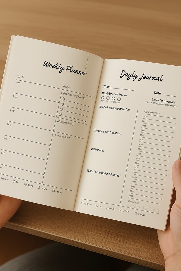 Manifestation Planner – Daily Goal & Habit Tracker | Printable PDF