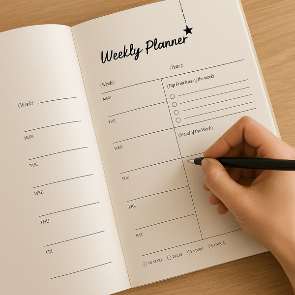 Manifestation Planner – Daily Goal & Habit Tracker | Printable PDF