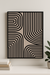 Beige Black Abstract Line Art – Minimalist Geometric Wall Print, Neutral Stripes Poster