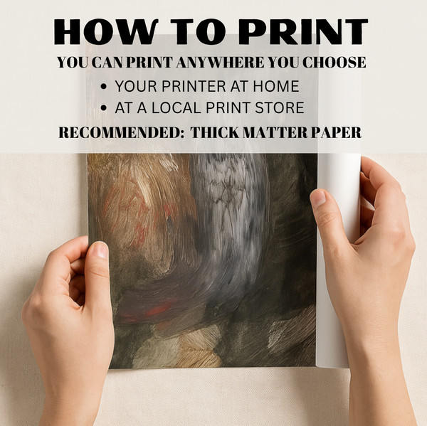 Abstract Painting in Deep Earthy Tones – Emotional Acrylic Art