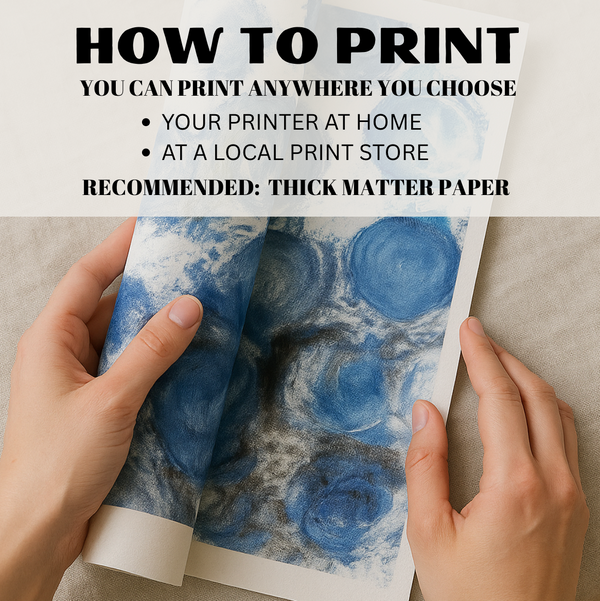 Blue Abstract Painting – Deep Sea Swirl Acrylic Art | 18