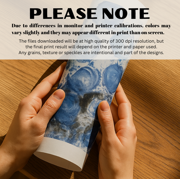 Blue Abstract Painting – Deep Sea Swirl Acrylic Art | 18