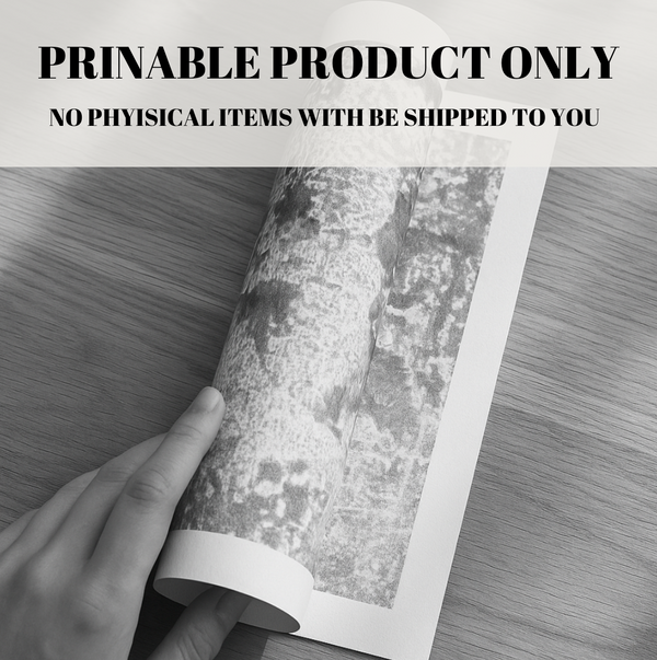 Black and White Abstract Painting – Earthy Abstract Digital