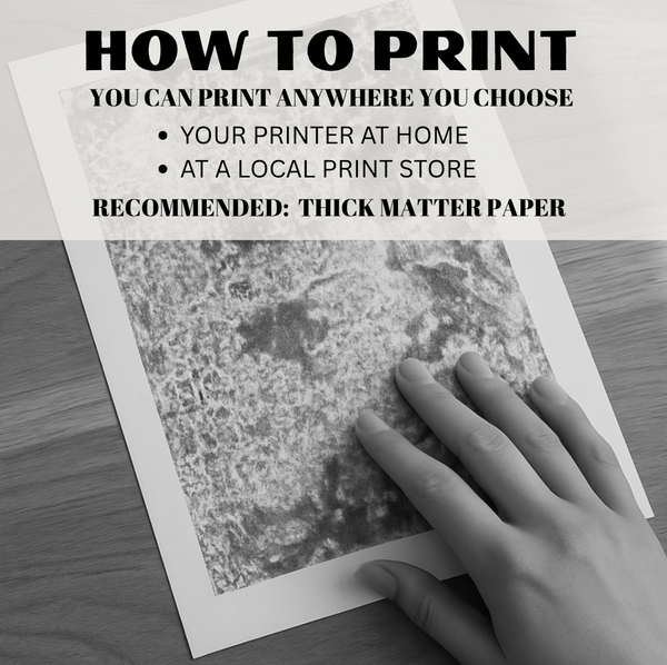 Black and White Abstract Painting – Earthy Abstract Digital