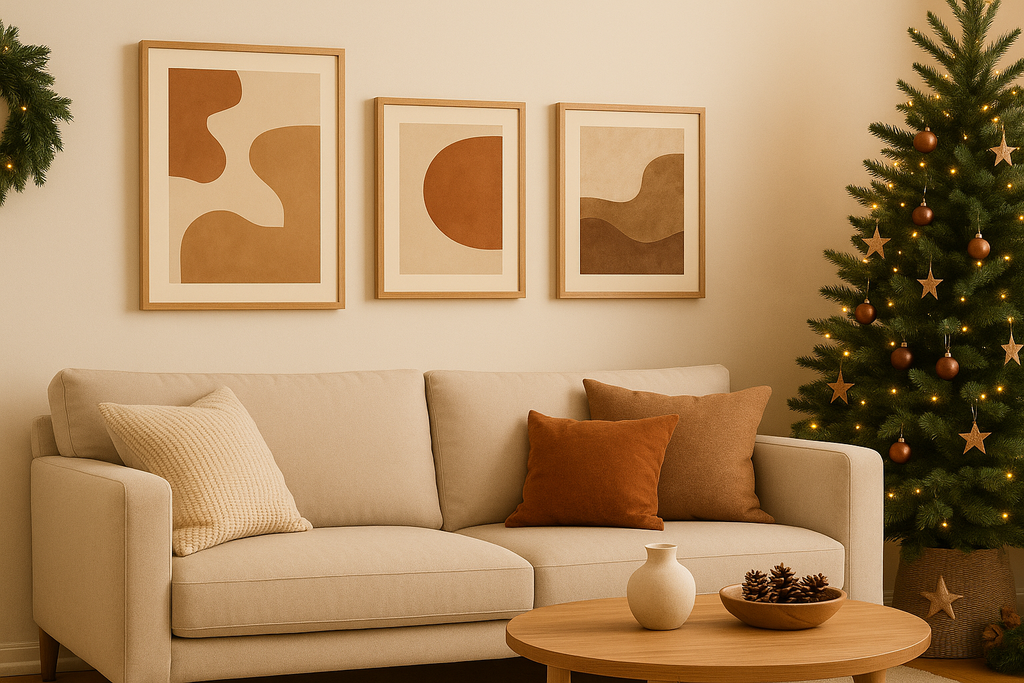 5 Interior Styles That Look Amazing with Earth-Tone Abstract Art