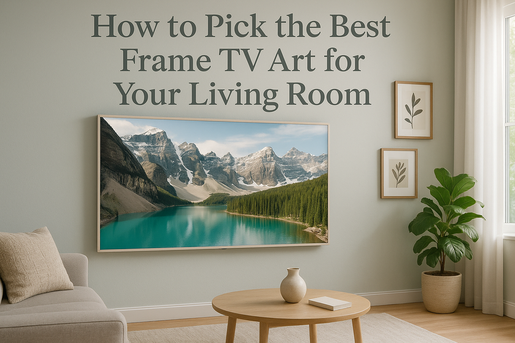 How to Pick the Best Frame TV Art for Your Living Room