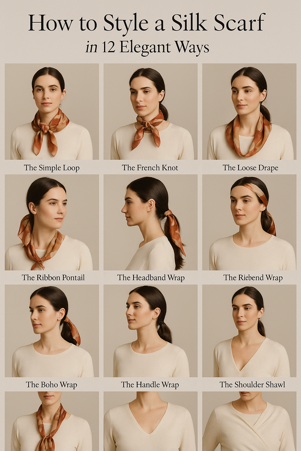 How to Style a Silk Scarf in 12 Elegant Ways