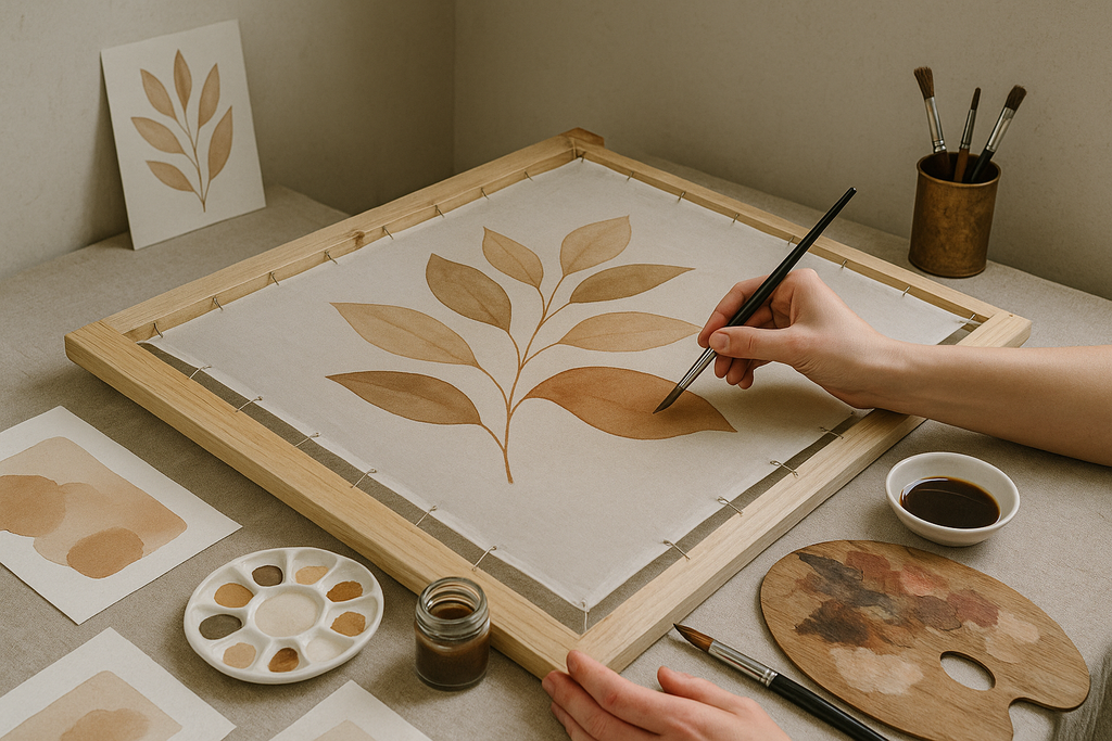 My Process of Painting on Silk: Traditional Meets Modern