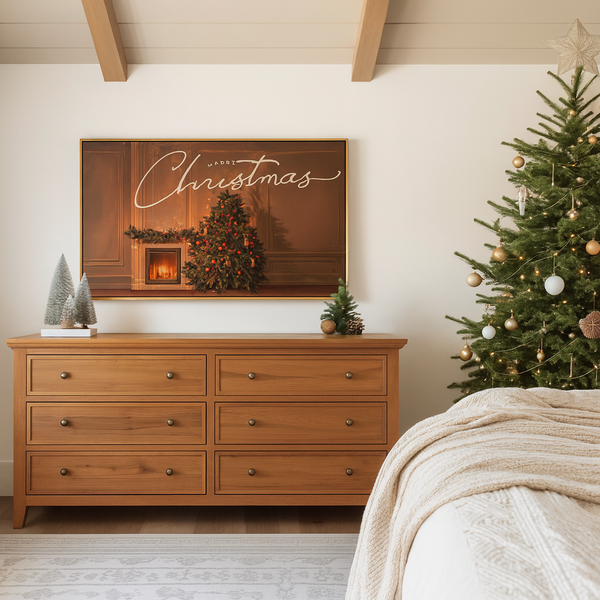 Christmas Frame TV Art Digital Download | Cozy Holiday Decor Gift | Samsung Frame TV 3840x2160 Art