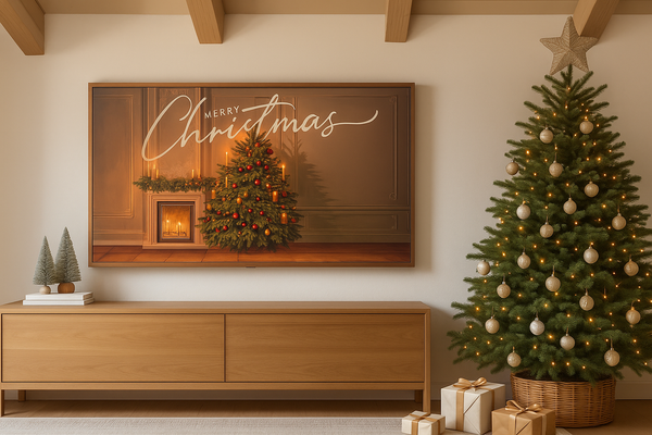 Christmas Frame TV Art Digital Download | Cozy Holiday Decor Gift | Samsung Frame TV 3840x2160 Art