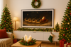 Santa Sleigh Christmas Digital Art for Samsung Frame TV | Cozy Nordic Holiday Decor | Festive Digital Download for Living Room