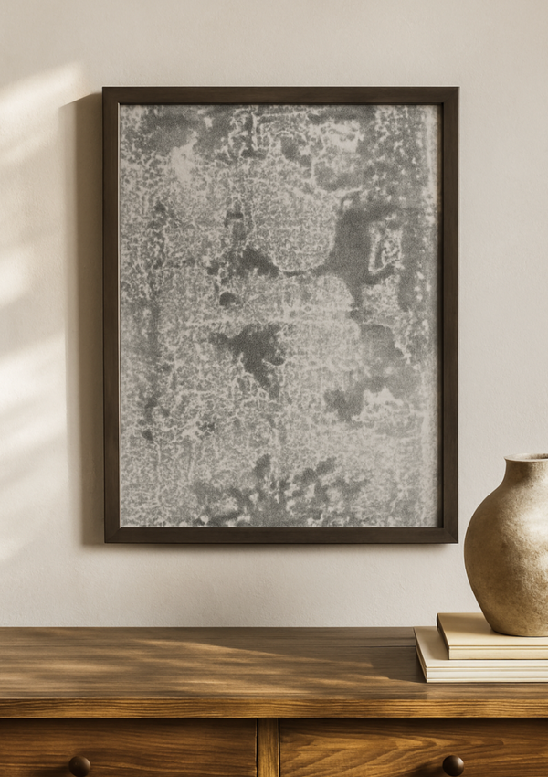 Black and White Abstract Painting – Earthy Abstract Digital