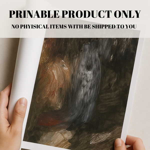 Abstract Painting in Deep Earthy Tones – Emotional Acrylic Art