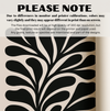 Moody Botanical Art Print | Organic Large Abstract Floral Wall Decor | Mid Century Modern Beige & Black Wall Art